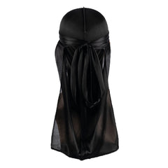 Men Solid Pirate Hat Corduroy Longline Dress Durag