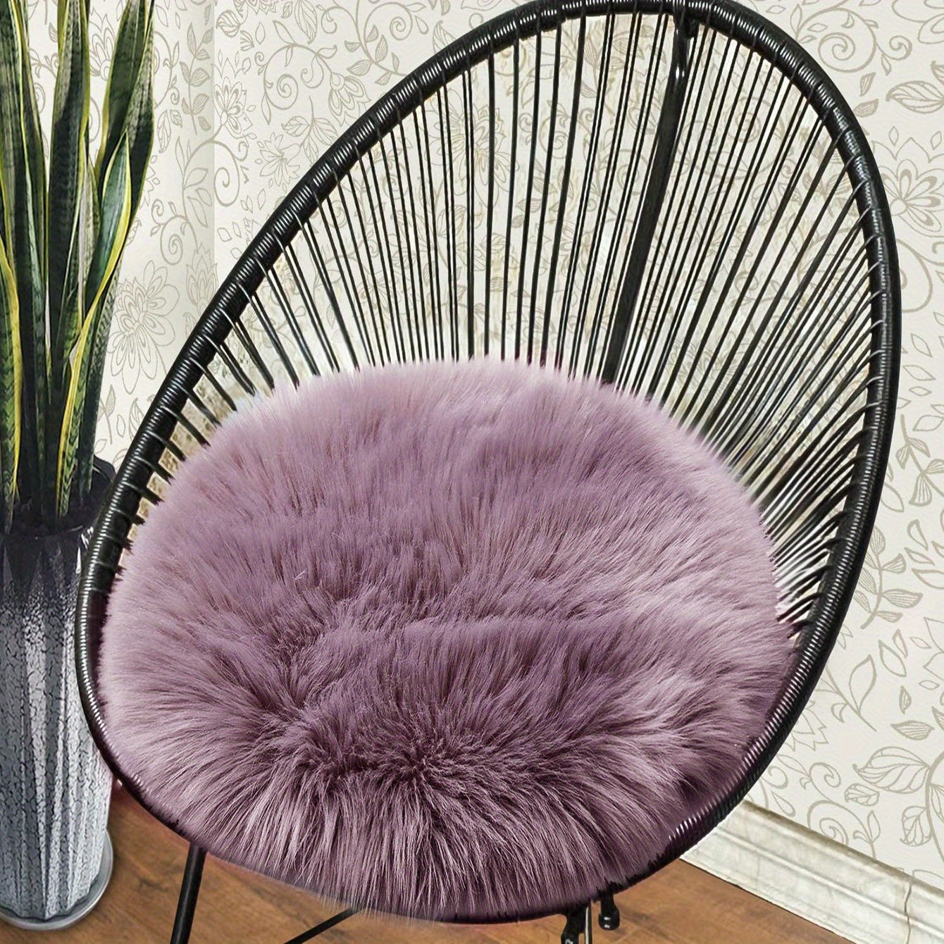 Soft Faux Fur Chair Cover for Living Room and Bedroom Decor
