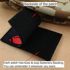 Game On Embroidered Morale Patches with Hook and Loop