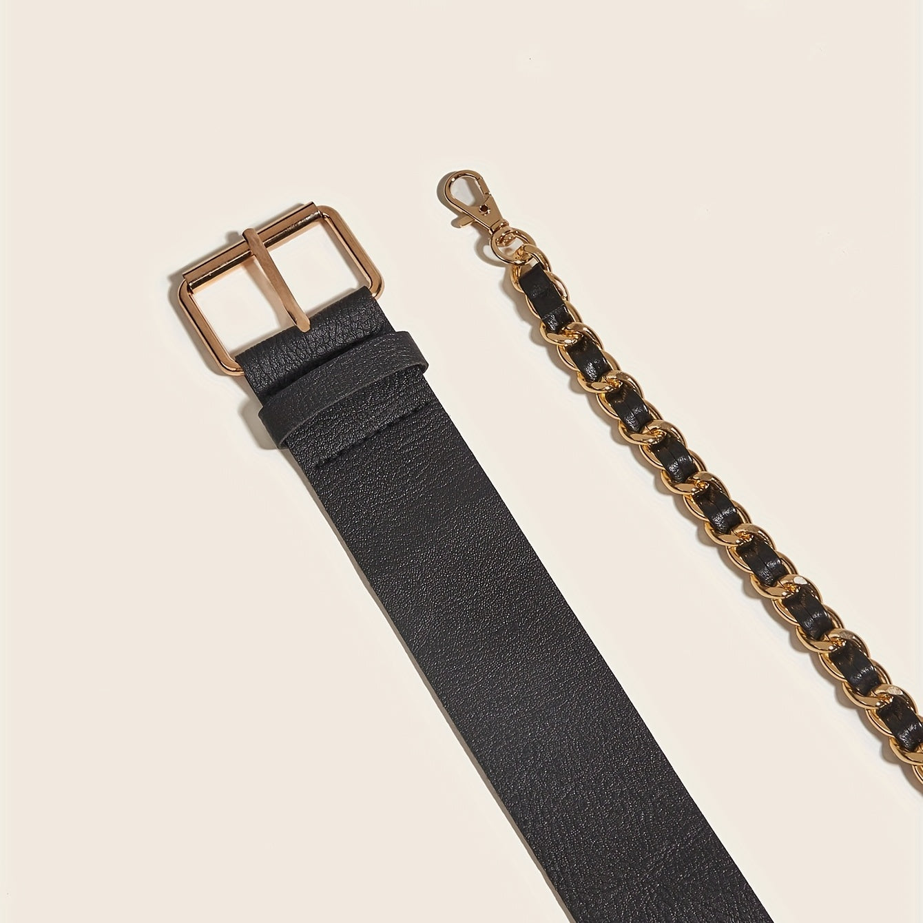 Punk Necklace Harness PU Belt Hip Hop Chain Waistband Chest Belt Suspenders