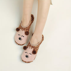 Cute Cartoon Print Fuzzy Socks for Women