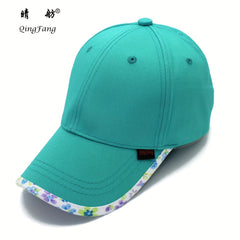 Lake Baseball Cap Flower Brim Sports Hat Dad Hats