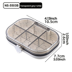 Portable 4 6 Compartment Organizer Box Waterproof & Moisture Proof
