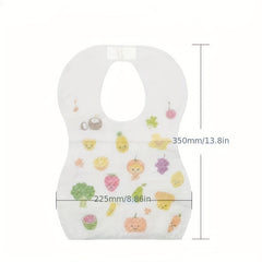 10pcs Disposable Bibs for Baby Feeding Portable Children Bibs