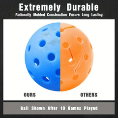 6pcs Pickleball Balls with Mesh Bag for Training