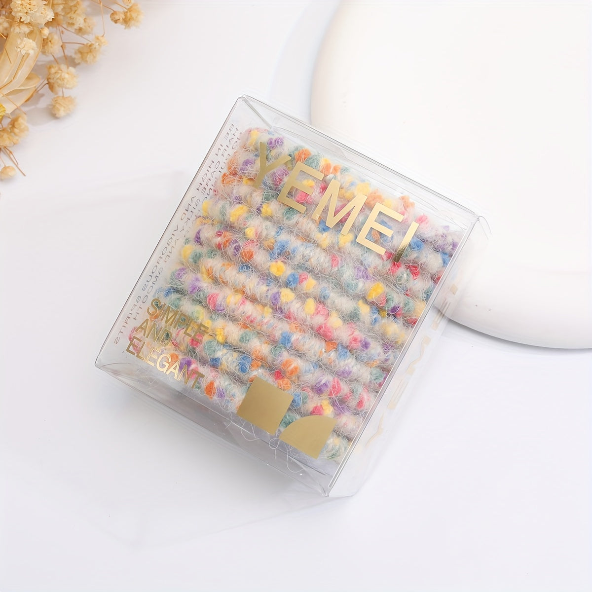 10pcs High Elastic Hair Ties Box Style Hair Rope
