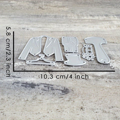 Metal Cutting Stencil Bride & Groom Dress Die For Card Decoration
