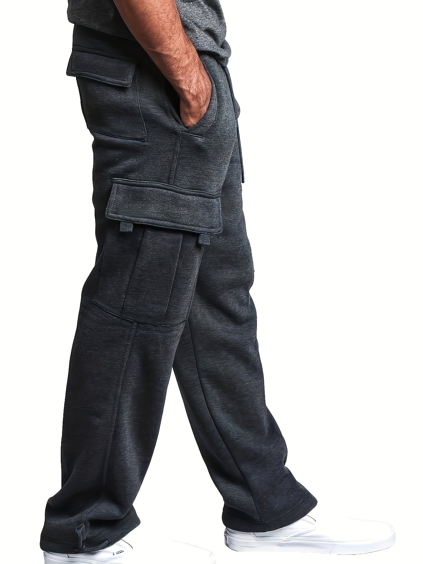 Men s Cargo Sweatpants Straight Leg Casual Fit Baggy Jogger Pants