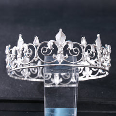 Vintage Golden Crystal Wedding Tiara Bridal Crown