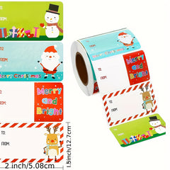 500 Pcs Christmas Decorative Stickers Labels
