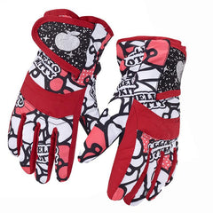 Warm Waterproof Kids Gloves for Outdoor Activities in Winter