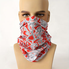 Graffiti Men's Red Neck Gaiter Lightweight Polyester