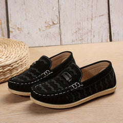 Kid's PU Leather Loafer Shoes Non Slip Sneakers for Outdoor Activities