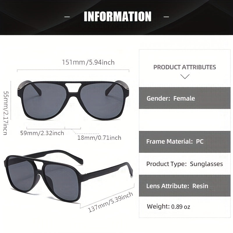 Vintage Aviator Sunglasses Gradient UV Protection