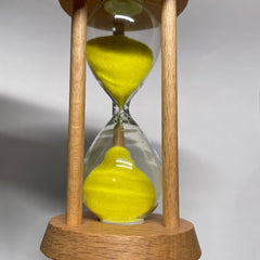 3 Minute Wooden Sand Clock - Fun Gift for Kids & Home Decor