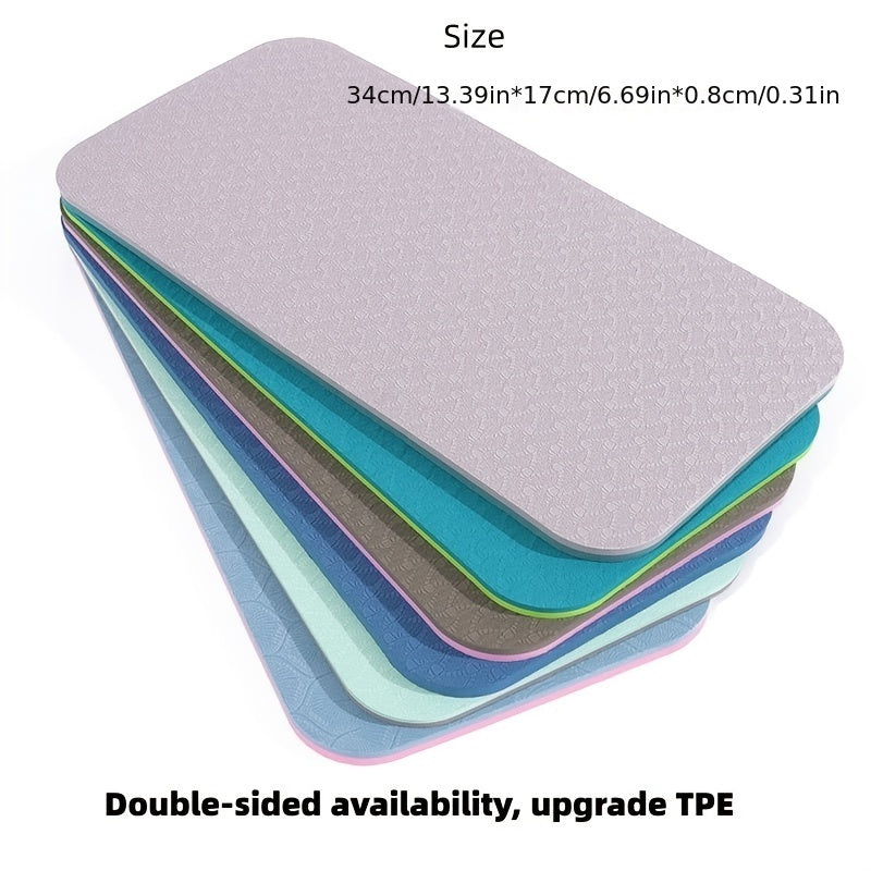 Portable Non-slip Yoga Knee Pad TPE Fitness Mat