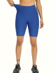 Honeycomb Yoga Sports Shorts High Stretch Fitness Running Shorts