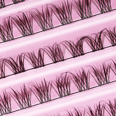 120pcs Wispy Cluster Lashes 8-16mm D Curling Fluffy DIY Eyelash Extension