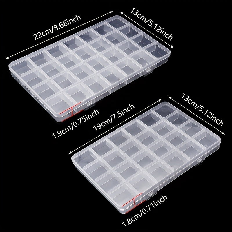 24/28 Grids Jewelry Storage Box Container Organizer