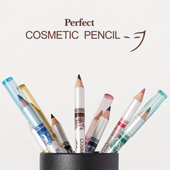 12 Colorful Eyeliner Pencil Set Waterproof Smudge Proof Long Lasting Makeup