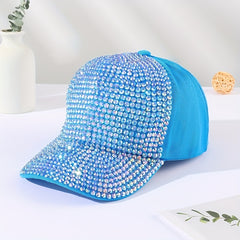 Rhinestone Baseball Cap Y2K Dad Hats Sparkly Sun Hat