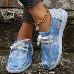Women's Canvas Shoes Lace Up Lightweight Low Top Daily Travel Shoes