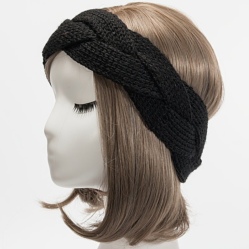 Braided Knit Head Warmer Winter Headband Hair Band Hair Accessories
