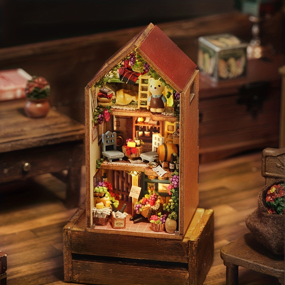 DIY Dollhouse Mini Kit Room Furniture Toy Model Birthday Gift