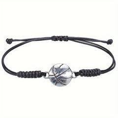 Adjustable Charm Alloy Bracelet Baseball Football Basketball Volleyball