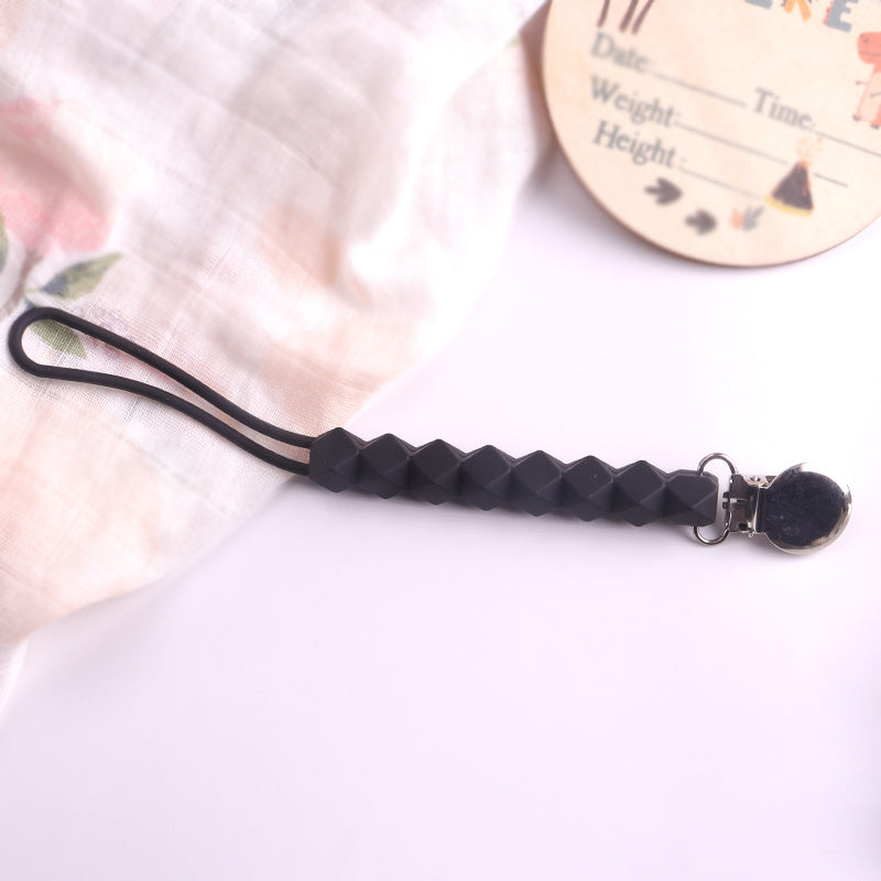 Silicone Pacifier Chain Anti Drop with Clip Lanyard