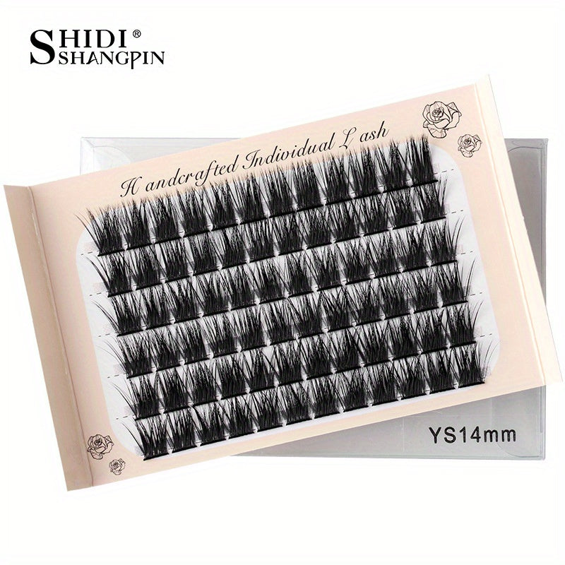 Cluster Eyelashes Natural Long Thick 10 12 14mm Soft 3D Lashes Extensions