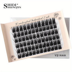 Cluster Eyelashes Natural Long Thick 10 12 14mm Soft 3D Lashes Extensions