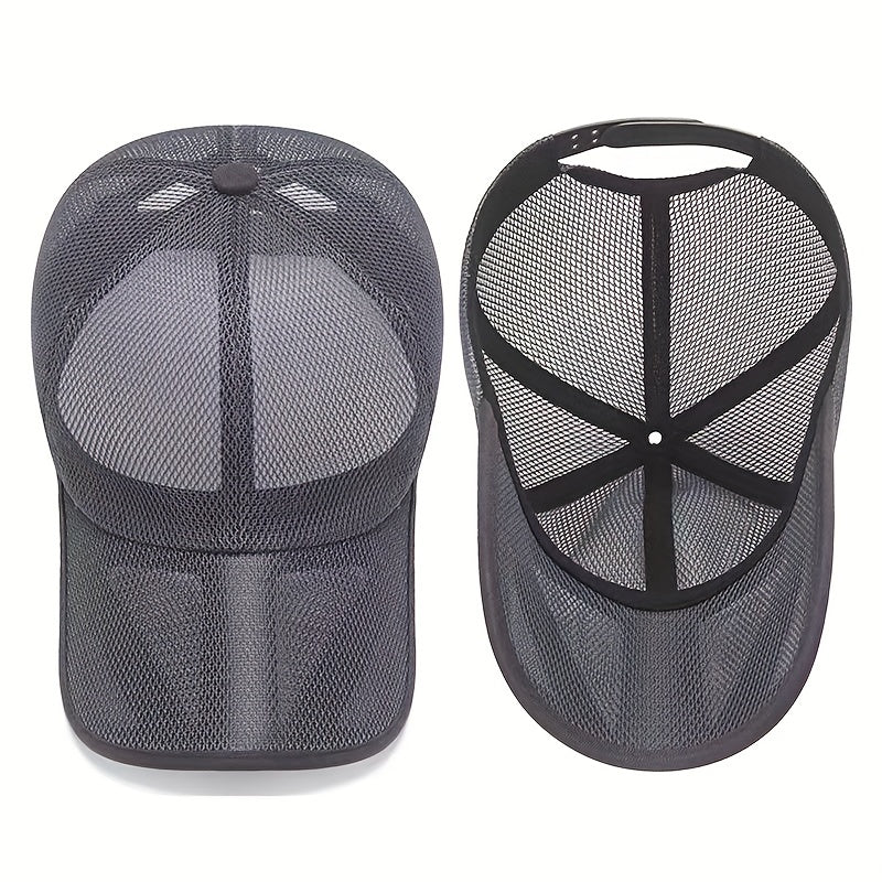 Summer Sun Protection Lengthened Brim Baseball Mesh Hat