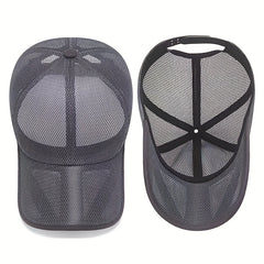 Summer Sun Protection Lengthened Brim Baseball Mesh Hat