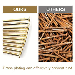 280pcs 6 Sizes Galvanized Nails Assortment Kit with Storage Box