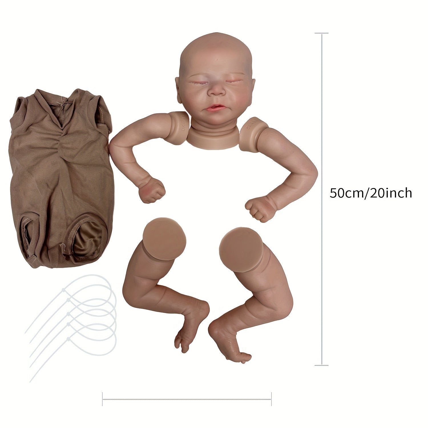 50 8cm Chase Silicone Bebe Reborn Doll Kits Unfinished Newborn Baby Doll Parts