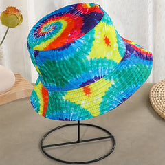 Unisex Double Sided Sun Hat with Painting Print
