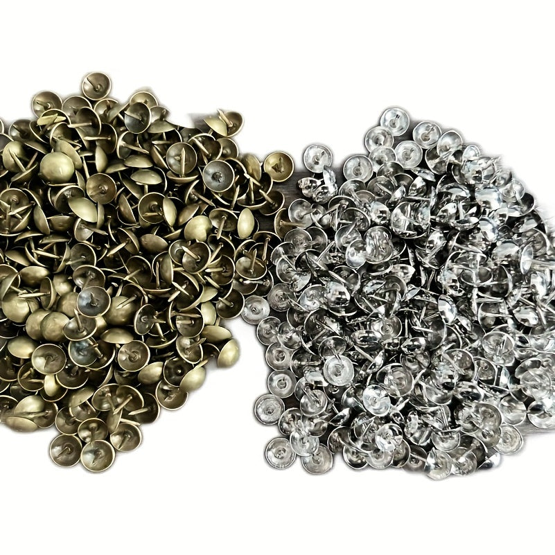 300pcs Silvery Bronze Thumb Tacks with Round Head