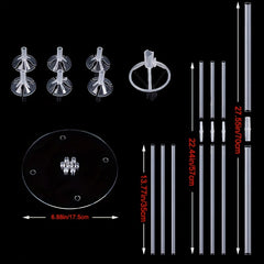 7 pole Balloon Table Floating Support Bracket Decorative Balloon Accessories