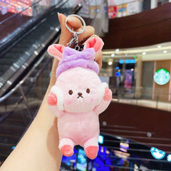 Plush Pig Cat Claw Doll Keychain Pendant Toy Gift