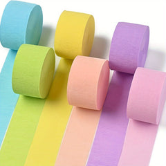 6pcs Rainbow Party Streamers For Party Decorations