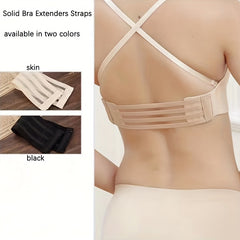 Elastic Bra Strap Extenders Adjustable Comfortable Back Clasp