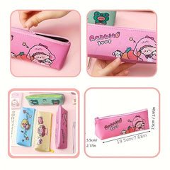 Cartoon Style Pencil Case Large Capacity Zipper Bag