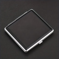 Leather Cigarette Case Metal Box Portable For 20 Cigarettes