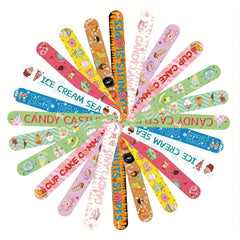 12pcs Donut Ice Cream Slap Bracelets Kids Party Favors