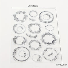 Round Stamp Painting Tool for Scrapbook Decoration
