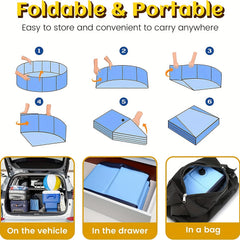 Foldable Paddling Pool for Dogs - Keep Your Pet Cool and Happy