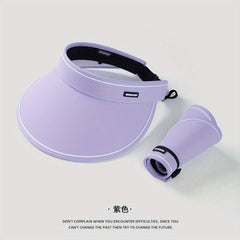 Candy Casual Visor Hat Cotton Sun Hat UV Protection Cycling Hats