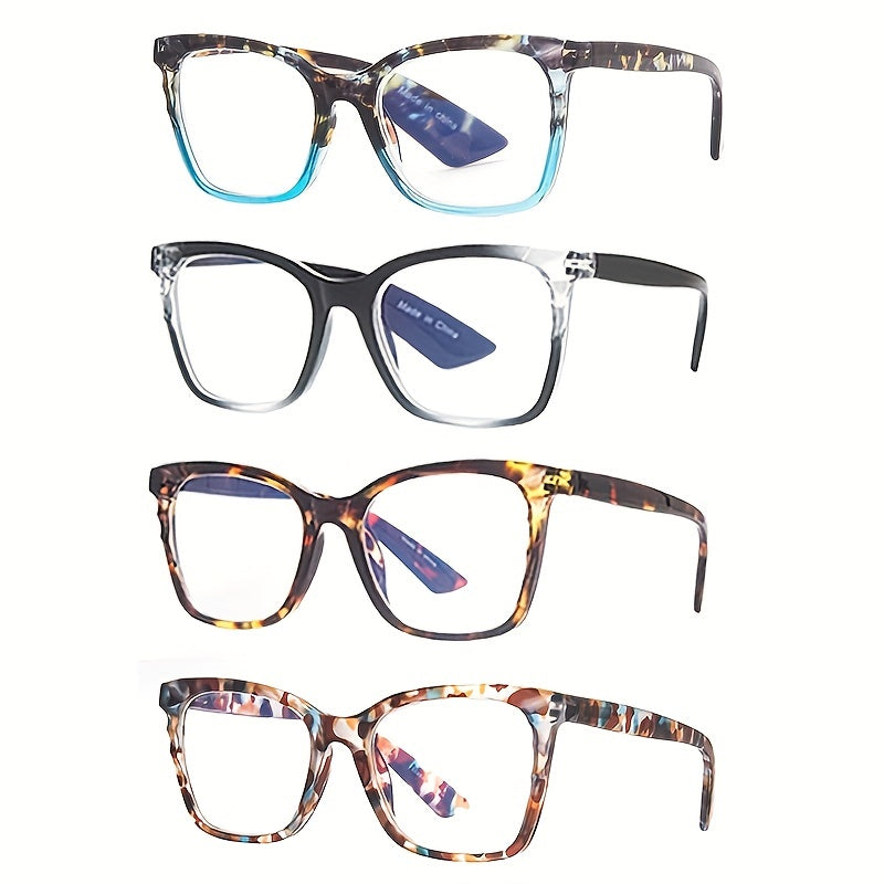 Oversized Square Men's Reading Glasses Anti Blu ray Computer Reader