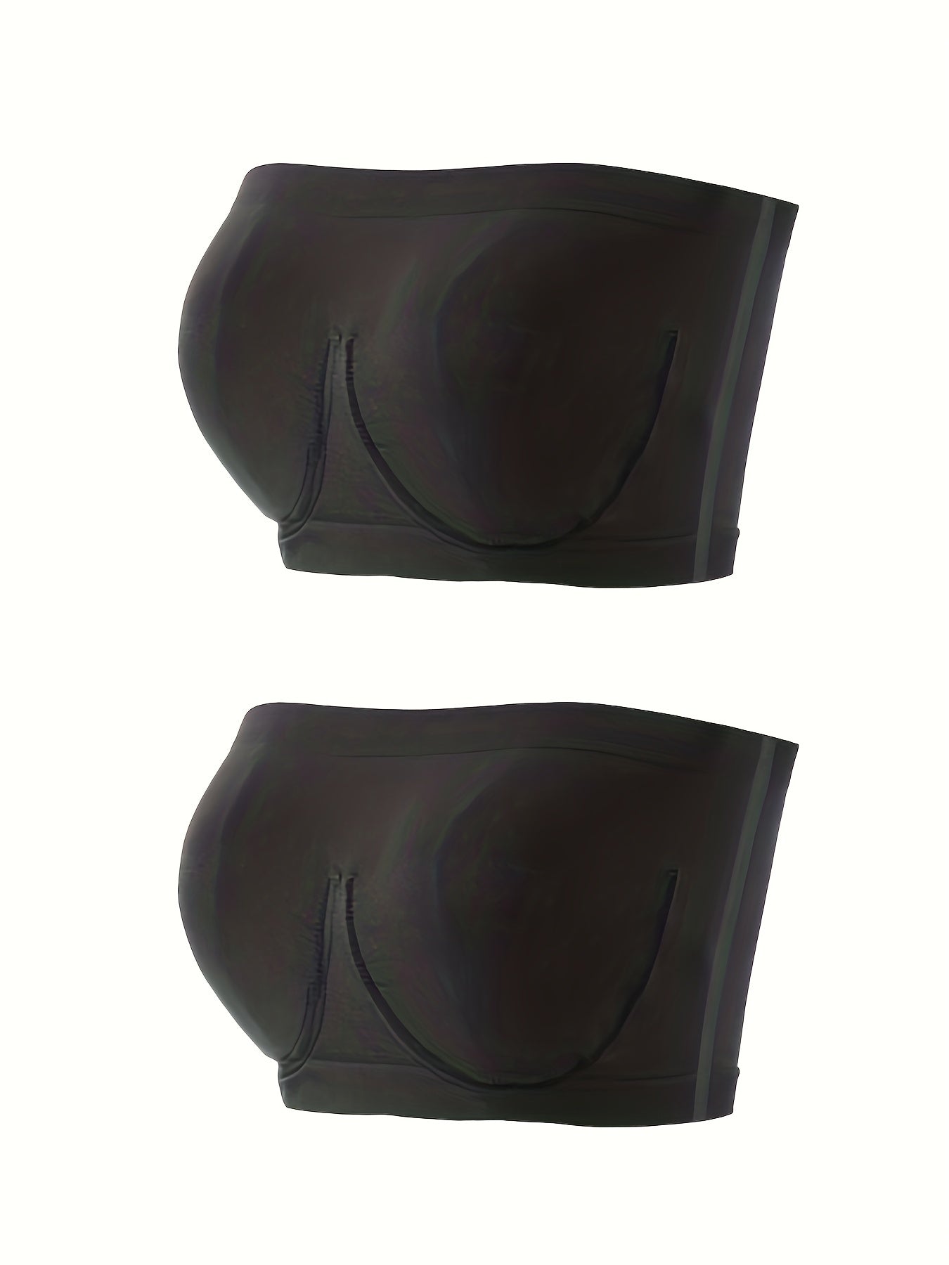 2 Pack Plus Size Seamless Bandeau Bra Set